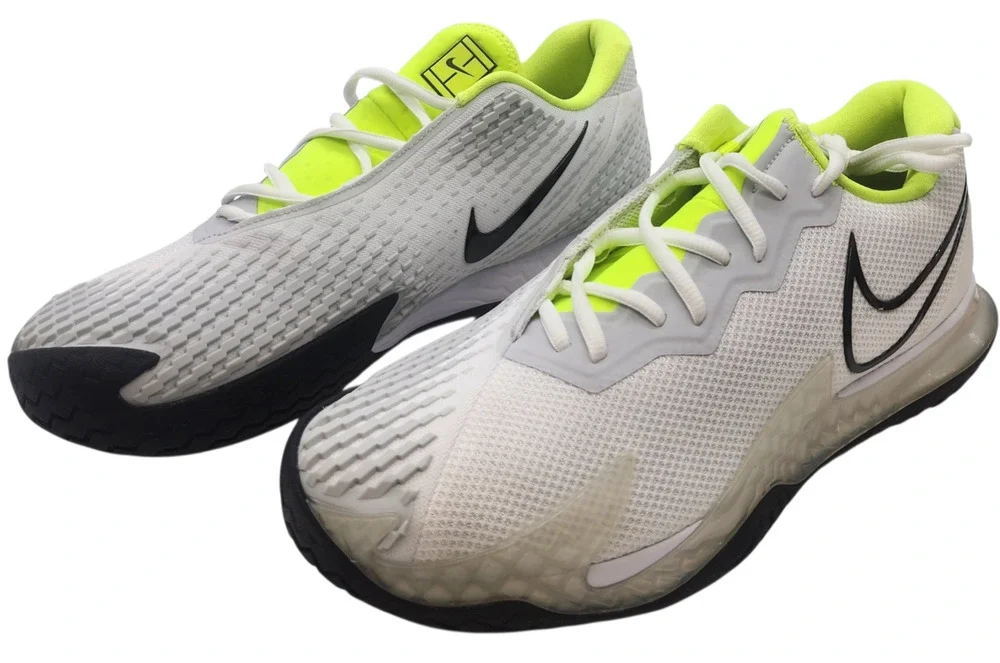 Nike Court Air Zoom Vapor Cage 4 Mens 10.5 Tennis Shoe White Volt CD0424-100